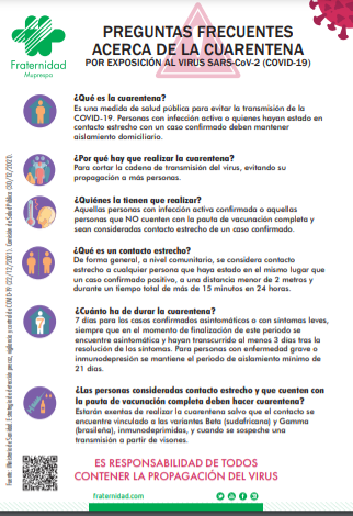 cartel preguntas cuarentena