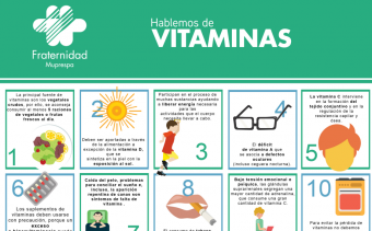 Infografía hablemos de vitaminas