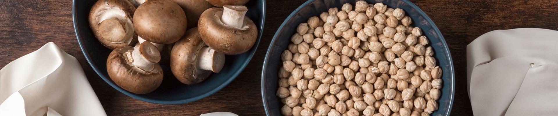 Receta de hamburguesas de garbanzos y champiñones